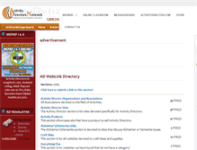 Tablet Screenshot of activitydirector.net